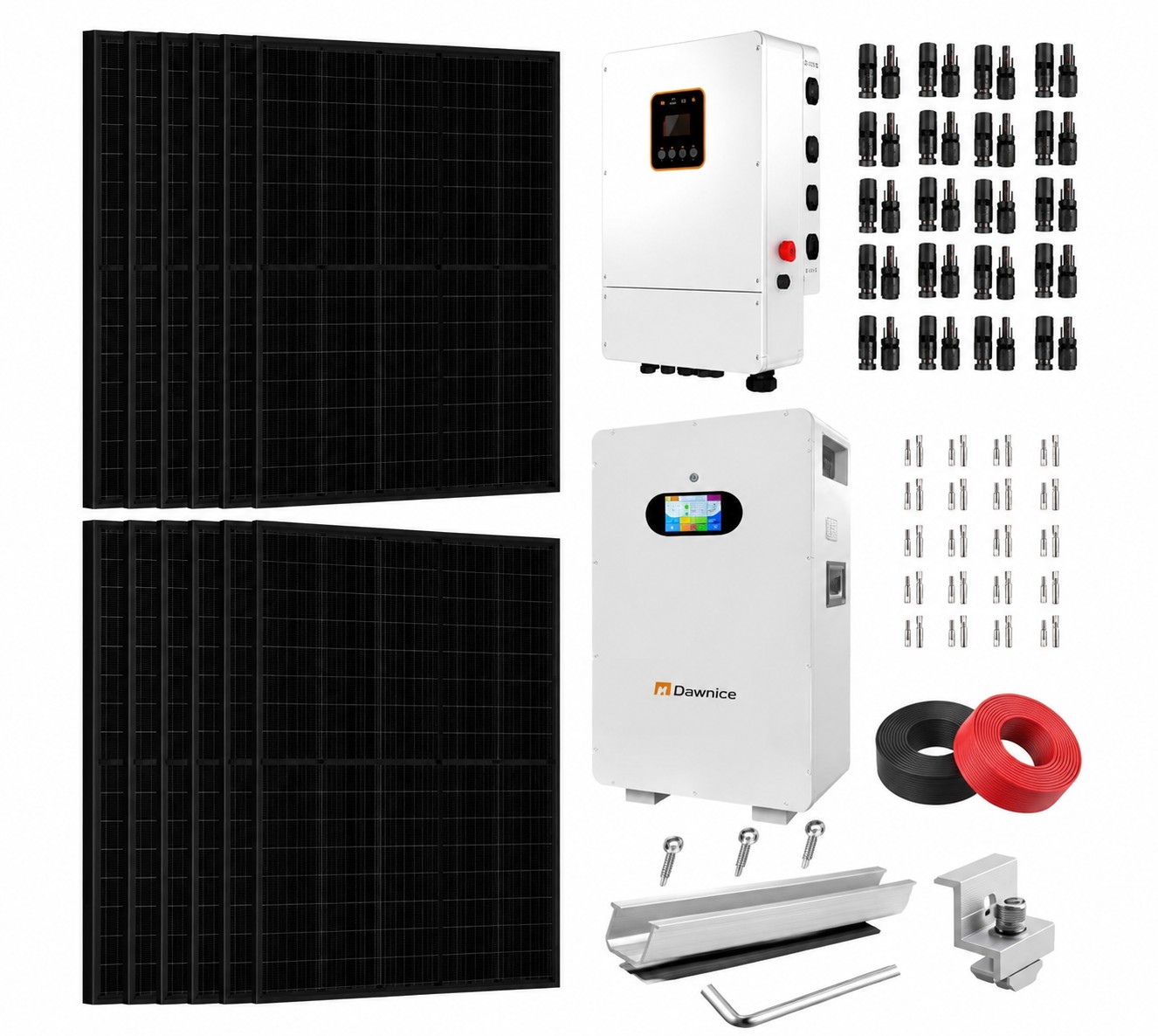 Panneau solaire et batterie de stockage